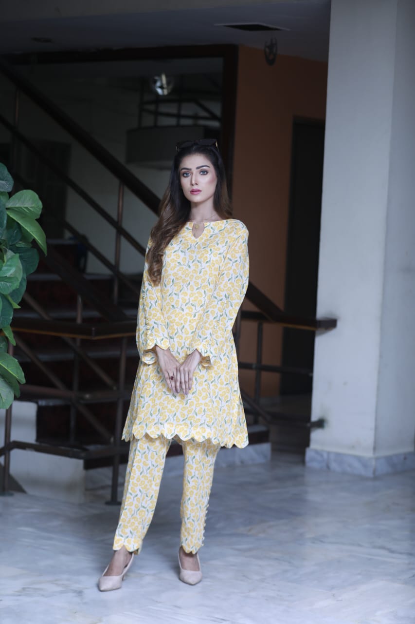 Yellow 2PC Co Ord