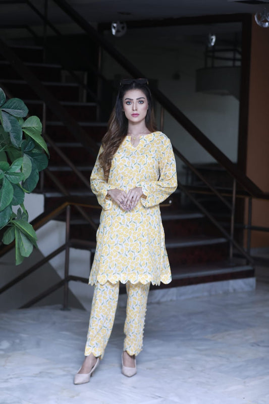 Yellow 2PC Co Ord