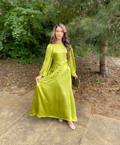 Jade | Satin Maxi Dress