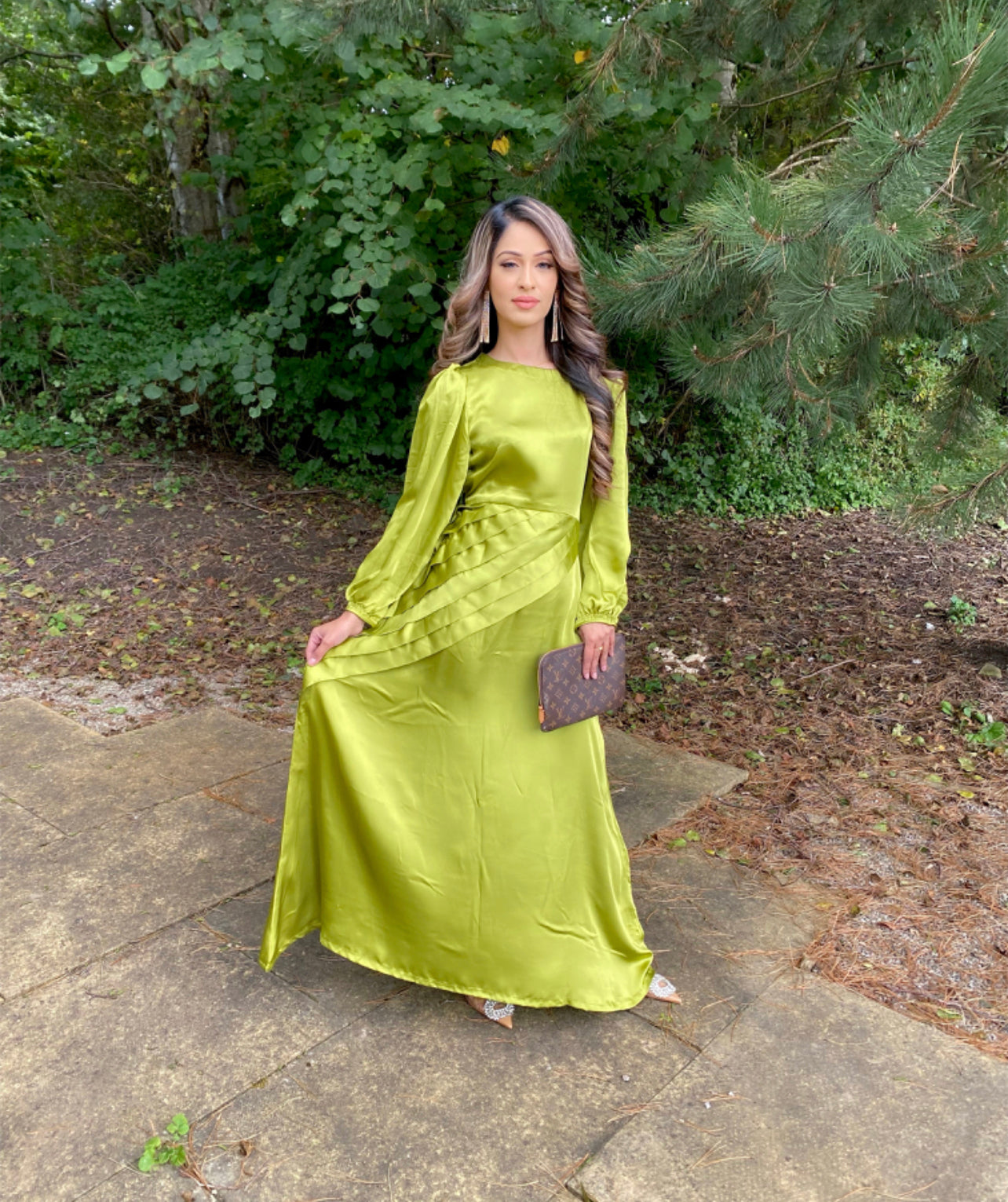 Jade | Satin Maxi Dress