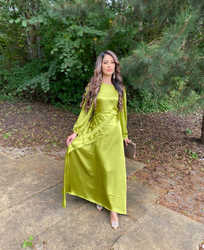 Jade | Satin Maxi Dress