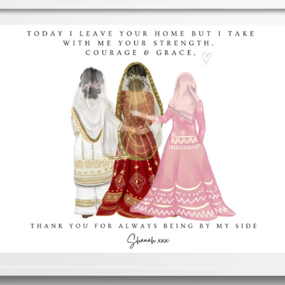 Personalised Dulhan Sister's Print